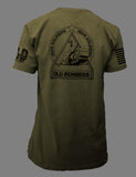 1st Armored Division T Shirt OD Green